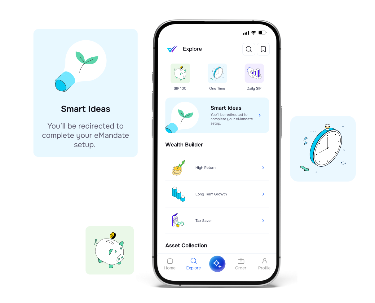 Wealthtick Mutual Fund Basket — curated for your goals